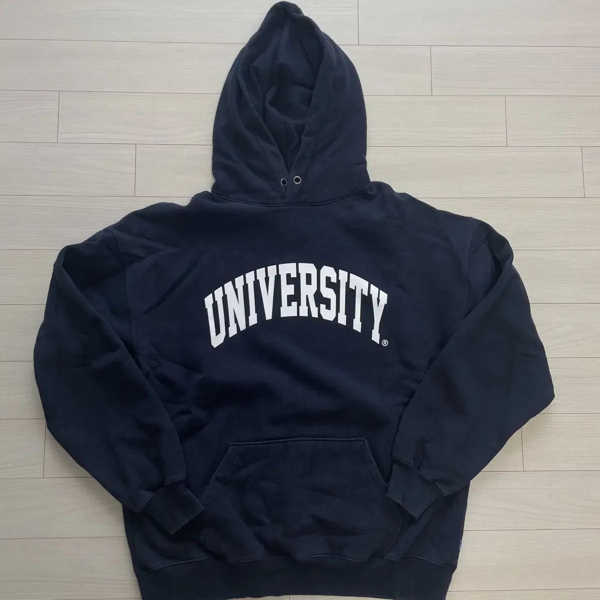 예일 UNIVERSITY 기모 후드티 네이비[XL]